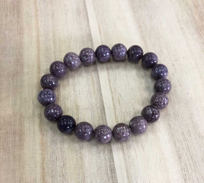 Pulsera Mica Lepidolita bola